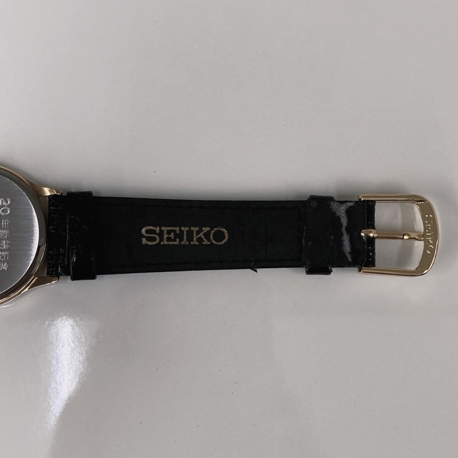 ●【ジャンク扱い】セイコーSEIKO ドルチェ DOLCE 腕時計 アナログ 5E31-6070 電池切れ 裏に名前刻印ありの画像5
