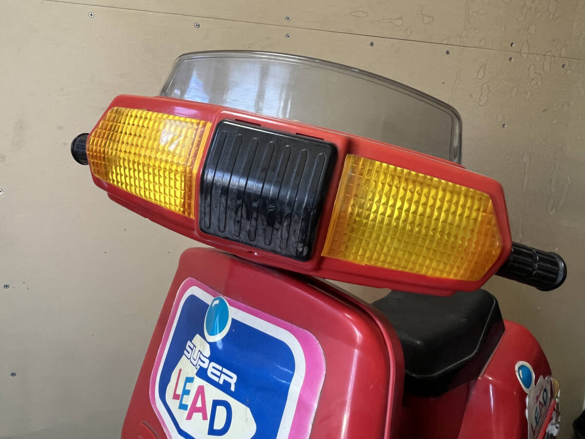[ Showa Retro ] электрический пассажирский мотоцикл скутер игрушка подлинная вещь 