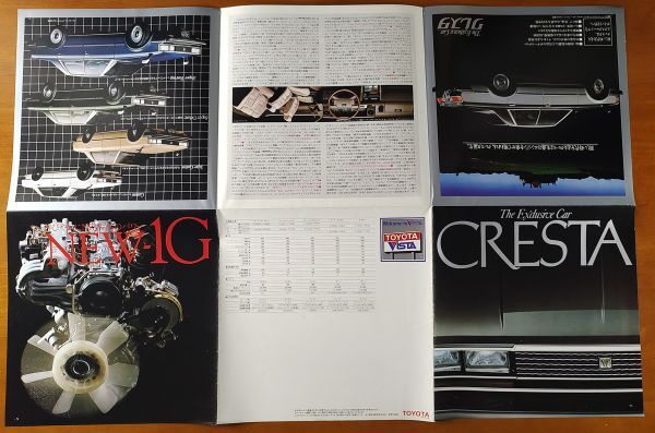  Toyota Cresta Showa 55 год 3 месяц The Exclusive Car CRESTA X51 постер форма каталог 