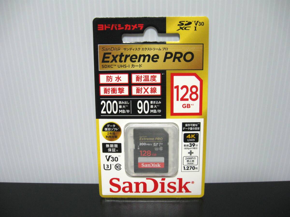 * free shipping * new goods *SanDisk*Extreme PRO SDXC UHS-I card 128GB*Class10 U3 V30* Yodo basi camera limitated model *SDSDXXD-128G-JOJCP*
