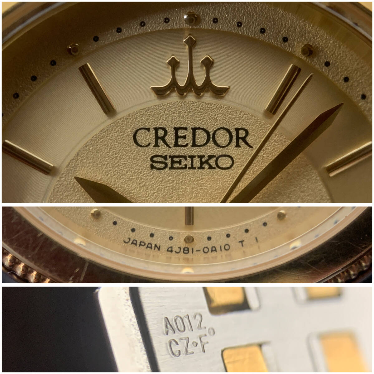 【未稼働品】SEIKO CREDOR 4J81-0A30 18KT / セイコー クレドール クォーツ 18金 K18 腕時計 レディースの画像9