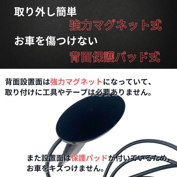 【送料無料】シャークアンテナ ドルフィンアンテナ ユーロタイプ アマチュア無線 VHF/UHF 送信可 アンテナ マグネット式 同軸ケーブル 付の画像4