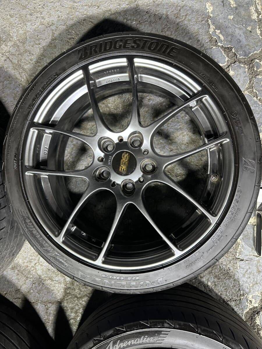 BBS RF 17インチ 7j RF523 5H 5穴 PCD 112 +45 ダイヤモンドブラック 4本 セット BBS ラグボルト BS アドレナリン タイヤ おまけ_画像3