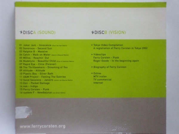 即決□MIX-CD / World Tour Tokyo mixed by Ferry Corsten□System F・Armin van Buuren・Above & Beyond□2,500円以上の落札で送料無料!!_画像2