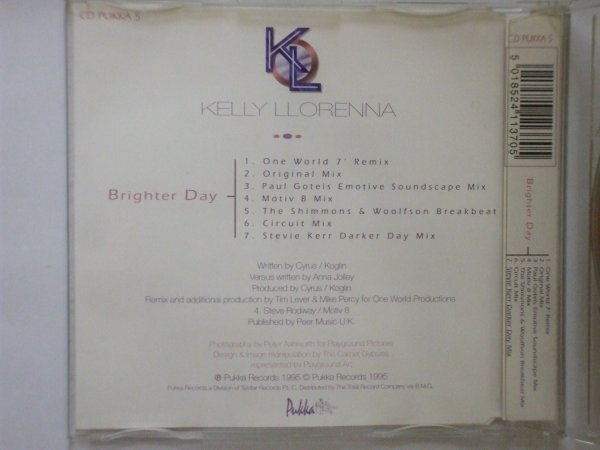 ●CDs●Kelly Llorenna / Brighter Day●Motiv 8●2,500円以上の落札で送料無料!!_画像2