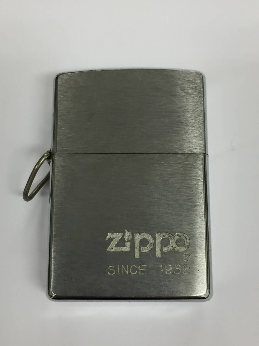 1円～！ZIPPO ジッポ ライター ロゴ 三角カン付き シルバー 1999年 オイルライター 喫煙具 着火確認済み_画像1