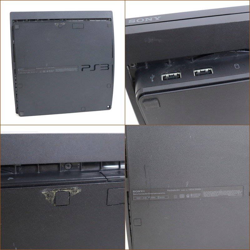 【PlayStation3/PS3】プレステ3/本体のみ/CECH-2500A/160GB/チャコールブラック/1t4147_画像8