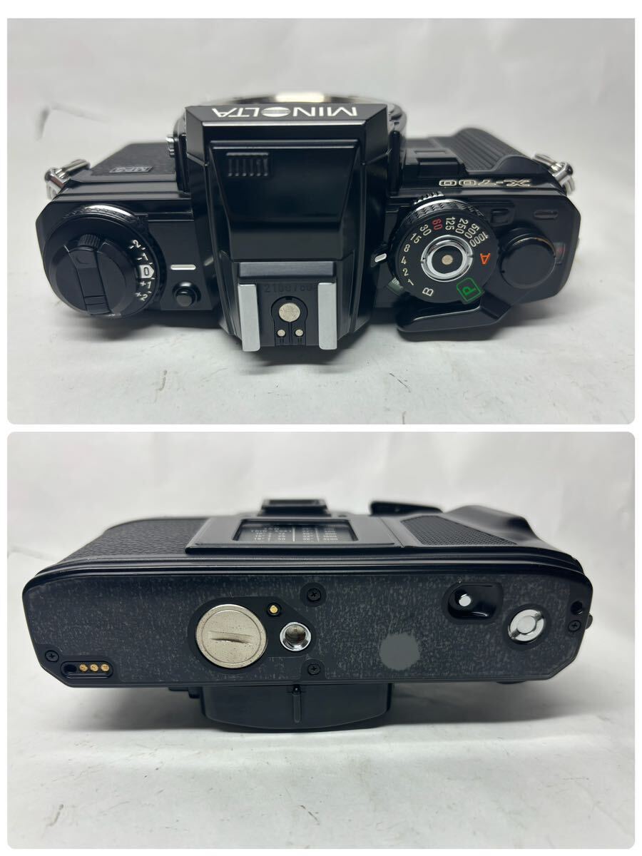 極美品MINOLTA ブラック ミノルタ フィルムカメラ ボディ x-700 mpsの画像10