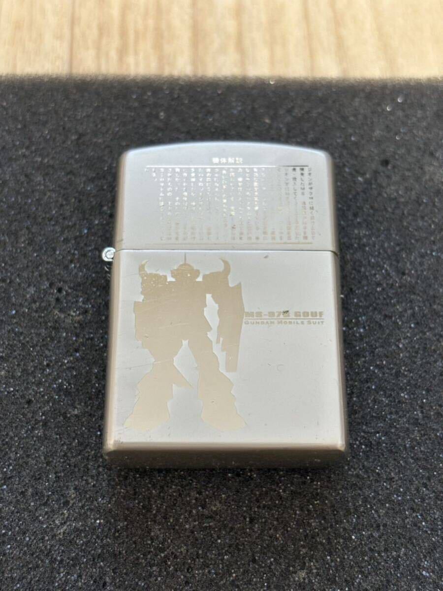 未使用 喫煙グッズ ジッポ 灰皿セット ガンダム MS-07B グフ 機動戦士ガンダム Zippo 灰皿 現状品 中古 ライター アッシュトレイ GOUFの画像2