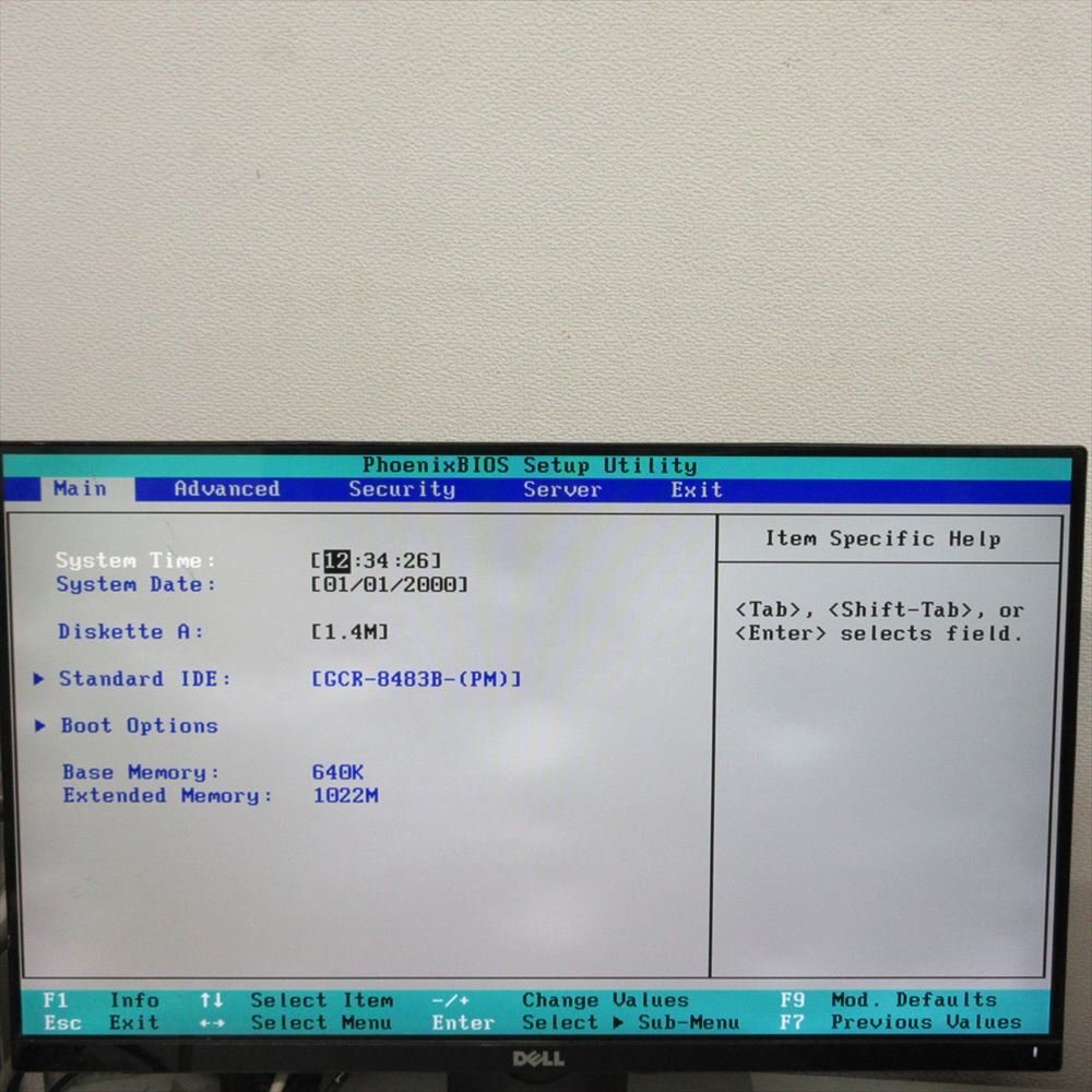 [3937]富士通 PRIMERGY TX150 S4 Pentium 4 3.40GHz メモリ1GB DVD-ROM DAT72ドライブ BIOS OK ジャンクの画像10