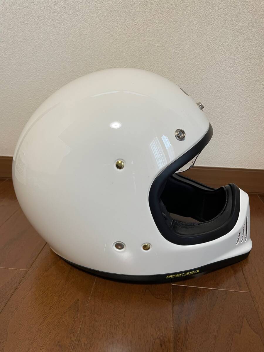 【美品】 SHOEI ショウエイ EX-ZERO フルフェイス ヘルメット 白 ホワイト XLサイズの画像4