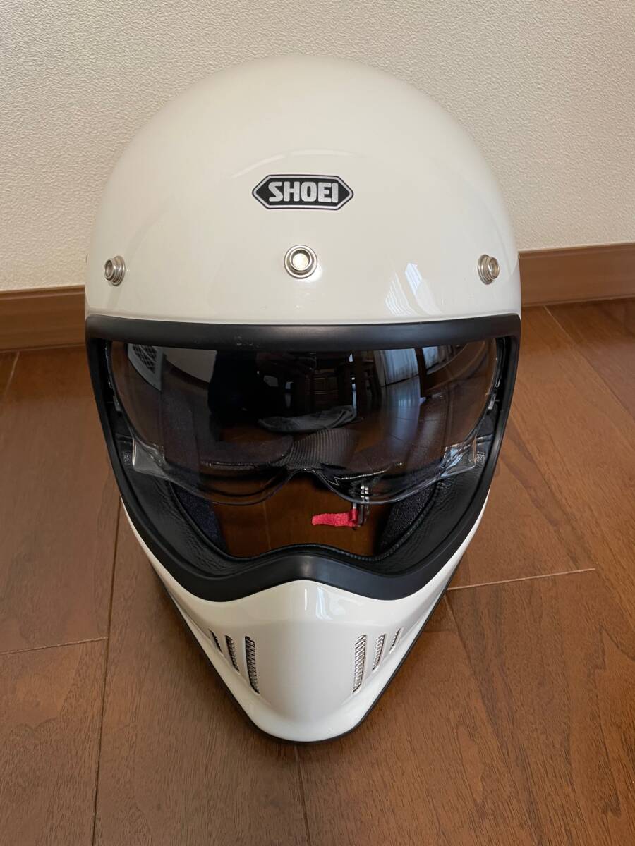 【美品】 SHOEI ショウエイ EX-ZERO フルフェイス ヘルメット 白 ホワイト XLサイズの画像2