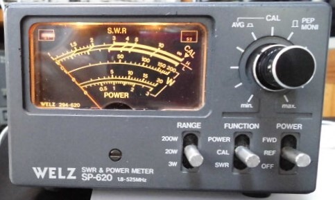 WELZ ウェルツ SWR & POWER METER SP-620 HF～VHF 現状品の画像1