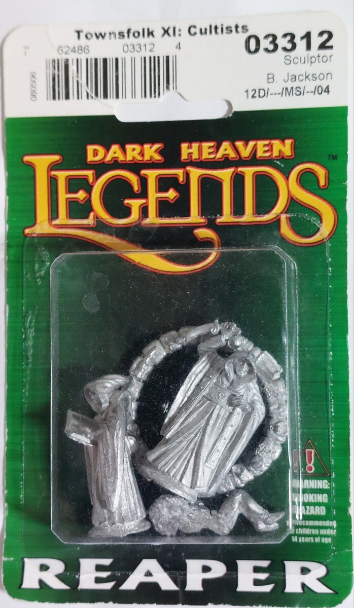 リーパー REAPER ファンタジー メタルフィギュア Townsfolks XI Cultists 開封品 TRPG DARK HEAVEN FANTASY MINIATURE_画像1