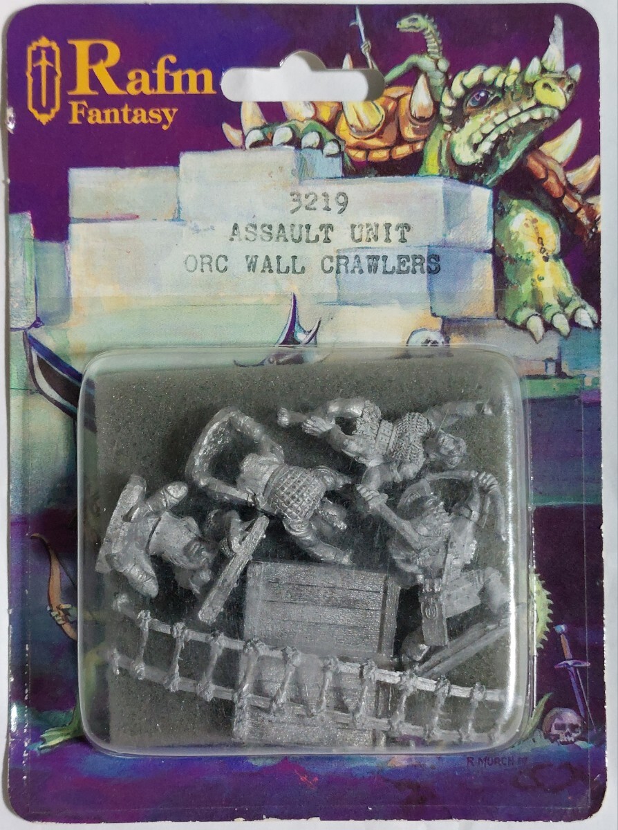 RAFM ファンタジー メタルフィギュア ASSAULT UNIT ORC WALL CRAWLERS 未開封 TRPG FANTASY MINIATURE_画像1