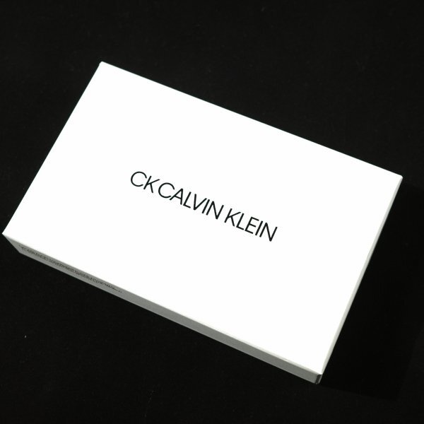 新品1円～★定価1.9万 CK CALVIN KLEIN カルバン クライン 箱付き 牛革レザー ラウンドファスナー財布 ウォレット 黒 ◆8550◆の画像2