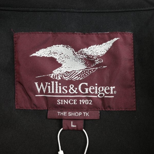 新品1円～★THE SHOP TK タケオキクチ×Willis&Geiger ウィリスアンドガイガー ツイル素材 ファンクショナブルジャケット M 黒 ◆8609◆_画像8