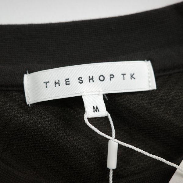  новый товар 1 иен ~*THE SHOP TK Takeo Kikuchi длинный рукав ... links ja карта тянуть over футболка cut and sewn M чёрный стандартный магазин подлинный товар *9992*