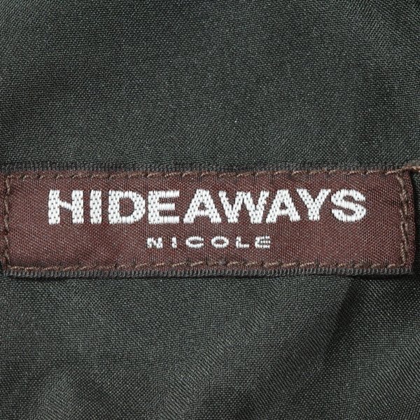 新品1円～★定価1.6万 HIDEAWAYS NICOLE ハイダウェイ ニコル サイドライン切り替え9分丈デニム パンツ 48 L ストレッチ グレー ◆1071◆の画像9