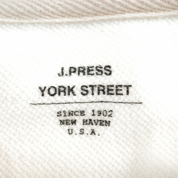 未使用1円～★J.PRESS ジェイプレス メンズ 日本製 長袖 UNISEX フルジップパーカー L 白 ジップアップ 正規店本物◆1080◆_画像8