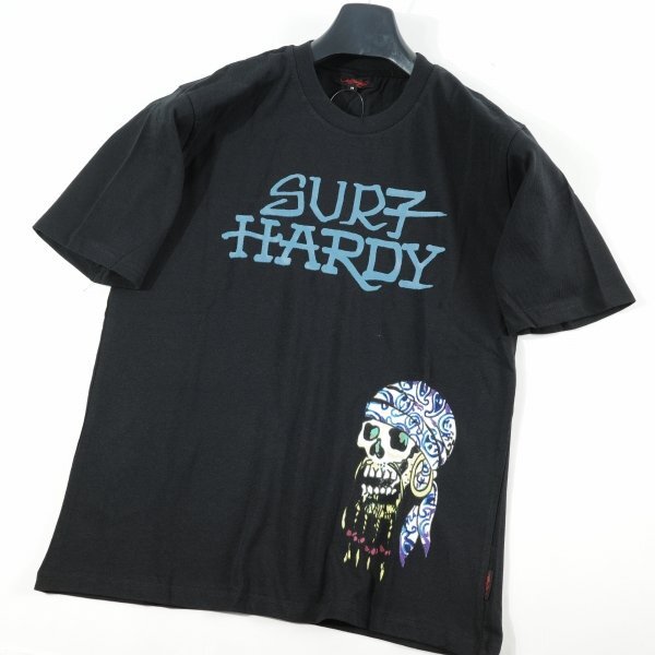 新品1円～★Ed Hardy エドハーディー メンズ 半袖 コットン綿 天竺 Tシャツ LL 黒 ブラック クルーネック カットソー ◆1266◆の画像6