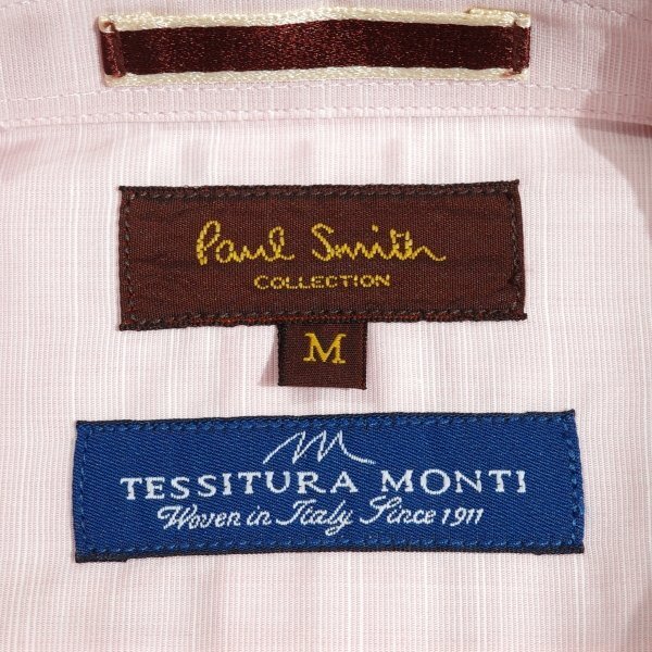 未使用1円～★定価2.7万 ポールスミス コレクション Paul Smith イタリア生地 TESSITURA MONTI 半袖ドレスシャツ M 日本製◆1289◆の画像4