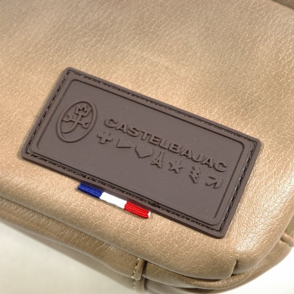  новый товар 1 иен ~*CASTELBAJAC Castelbajac мужской сумка-пояс сумка "body" плечо бежевый koroIII легкий подлинный товар *1341*