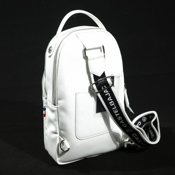  новый товар 1 иен ~* обычная цена 1.9 десять тысяч CASTELBAJAC Castelbajac мужской сумка "body" сумка на плечо белый галоген легкий one плечо *2101*