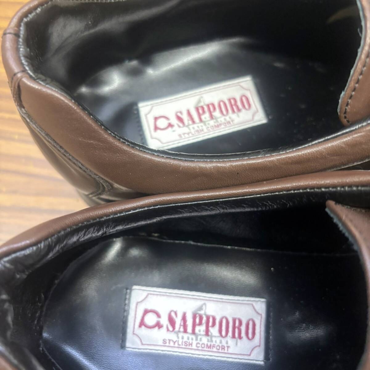美品 靴 ◆ SAPPORO STYLISH COMFORT ◆ ビジネスシューズ 26.5cm ◆ メンズ シューズの画像5