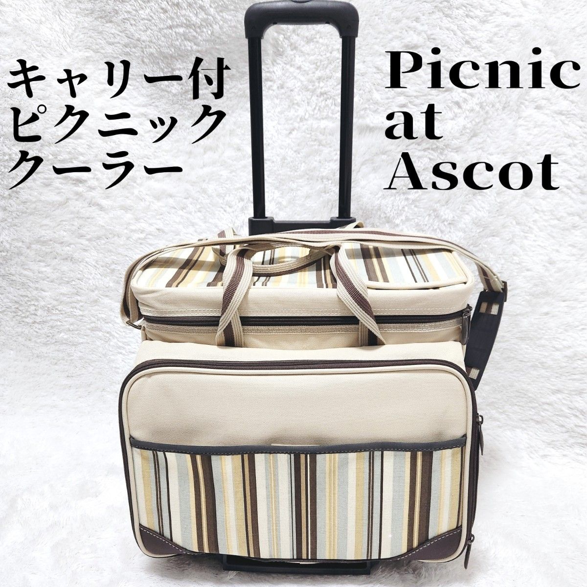 【Picnic at Ascot】　4人用　アウトドア クーラー　キャリー付き