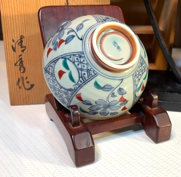 ■47 有田焼 【清秀】絵変わり茶碗5客セット 未使用保管品 和食器 飯椀揃い 日本陶器 の画像4