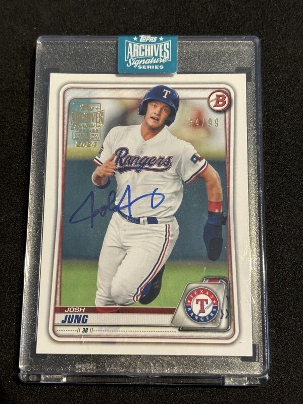 2024 Topps Archives Signatures Baseball Josh Jung Auto /99の画像1