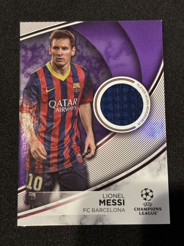 2023-24 Topps UEFA Competitions Soccer Lionel Messi Relic Purple /299の画像1