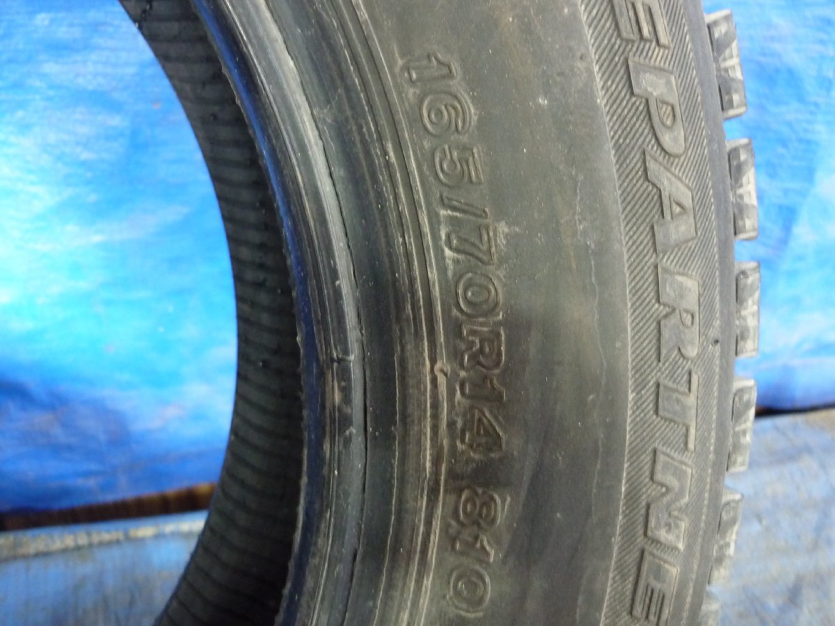 BRIDGESTONE ブリヂストン ICEPARTNER2 165/70R14 2021年製 9部山 2本 フィールダー/アクア/ベルタ/スイフト/マーチ/デミオ 等に_画像6