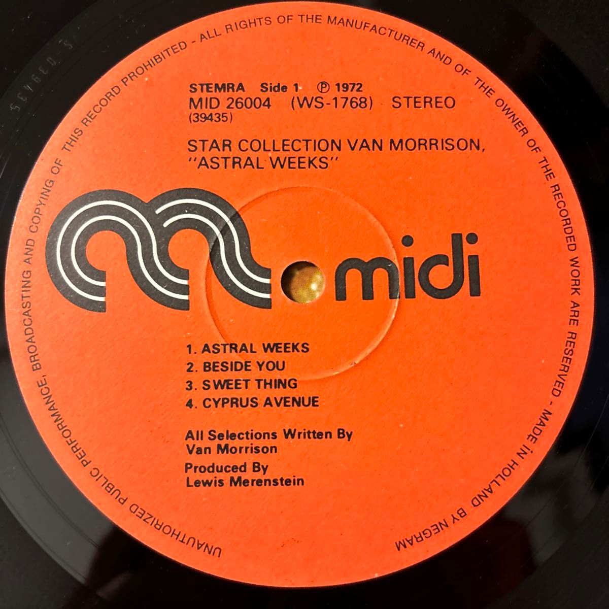 Van Morrison Astral Weeks レコード ヴァン・モリソン アストラル・ウィークス them ゼム LP