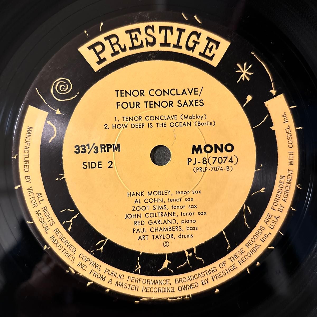 Hank Mobley John Coltrane Tenor Conclave Al Cohn Zoot Sims vinyl
