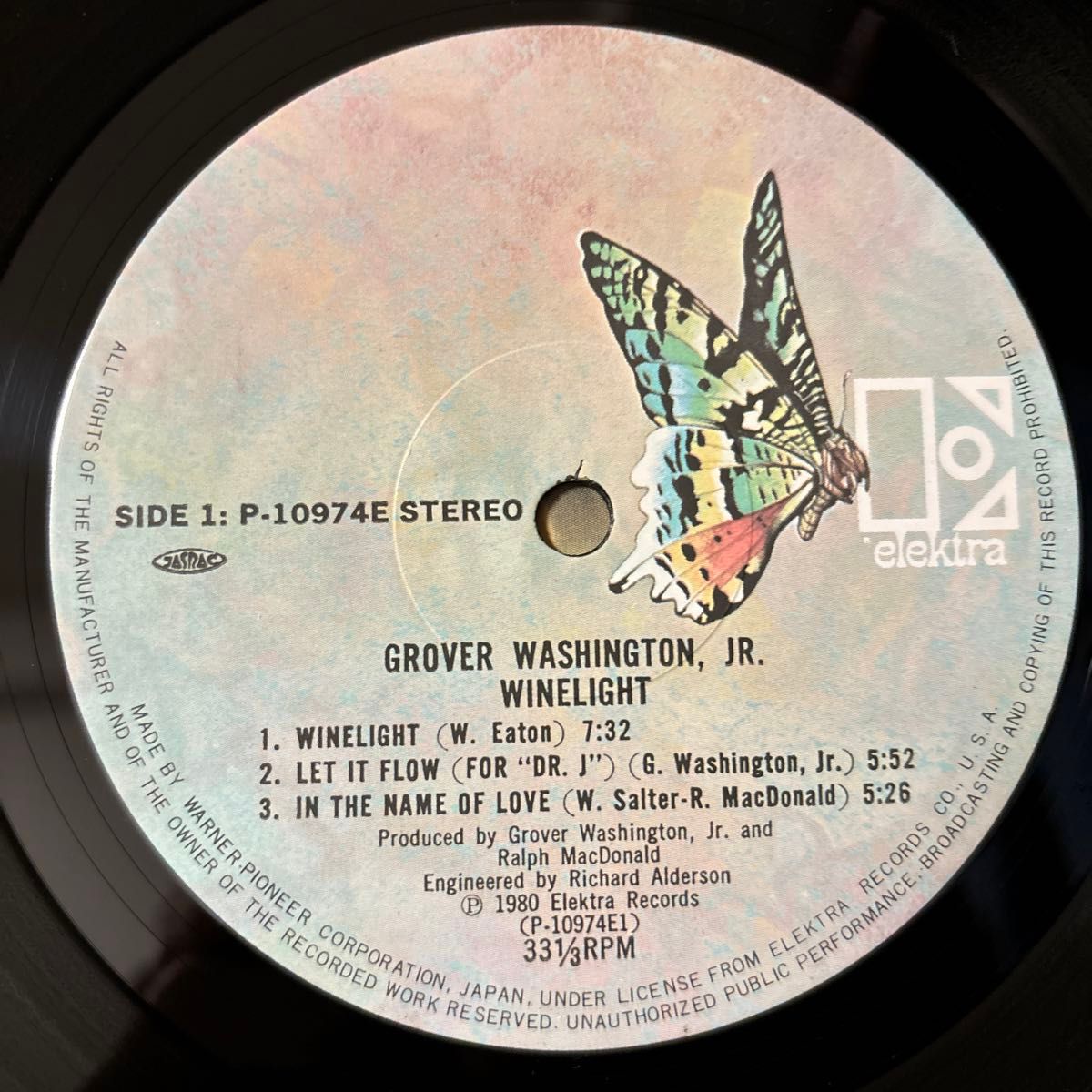 Grover Washington, Jr. Winelight レコード LP Bill Withers ビル・ウィザース