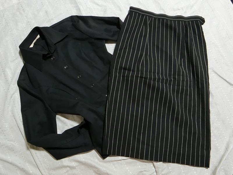 C97* cool ... is good. * set * blouse & stripe back slit tight * woman teacher OL