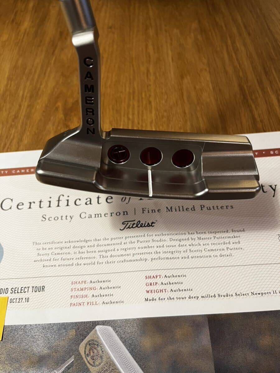 【超希少】Scotty Cameron スコッティキャメロン サークルT Studio Select Newport 2 ニューポート2 SSS ウェイト 20gx2 COA有の画像3