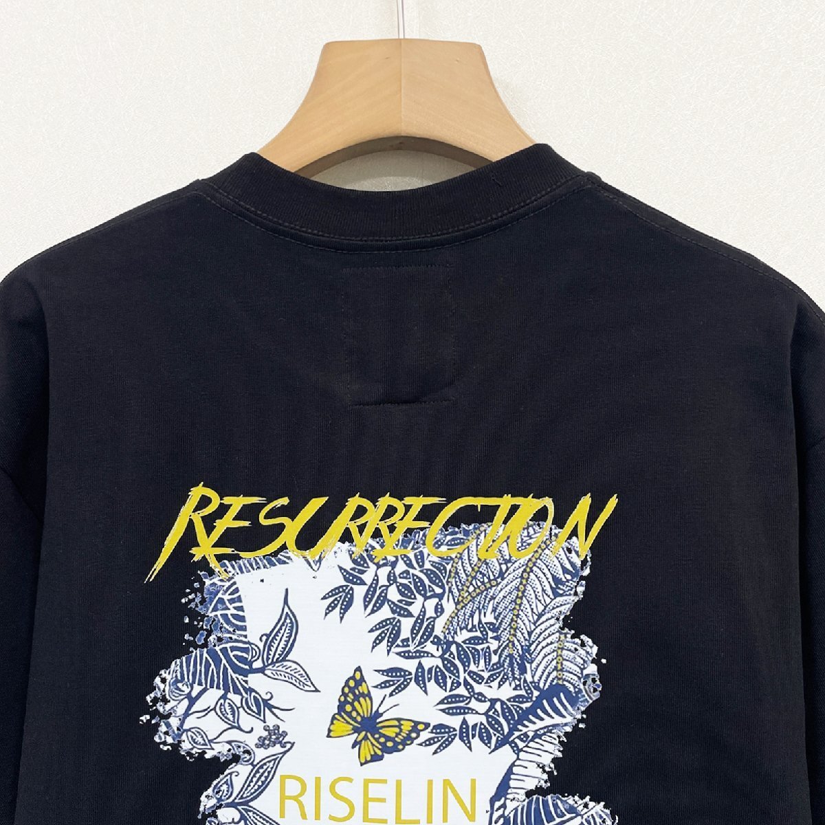 最高級ヨーロッパ製※定価2万◆ブルガリア発※RISELIN 半袖Tシャツ 上品 通気 薄手 イラスト カットソー スウェット レトロ 男女兼用 L/48_画像3