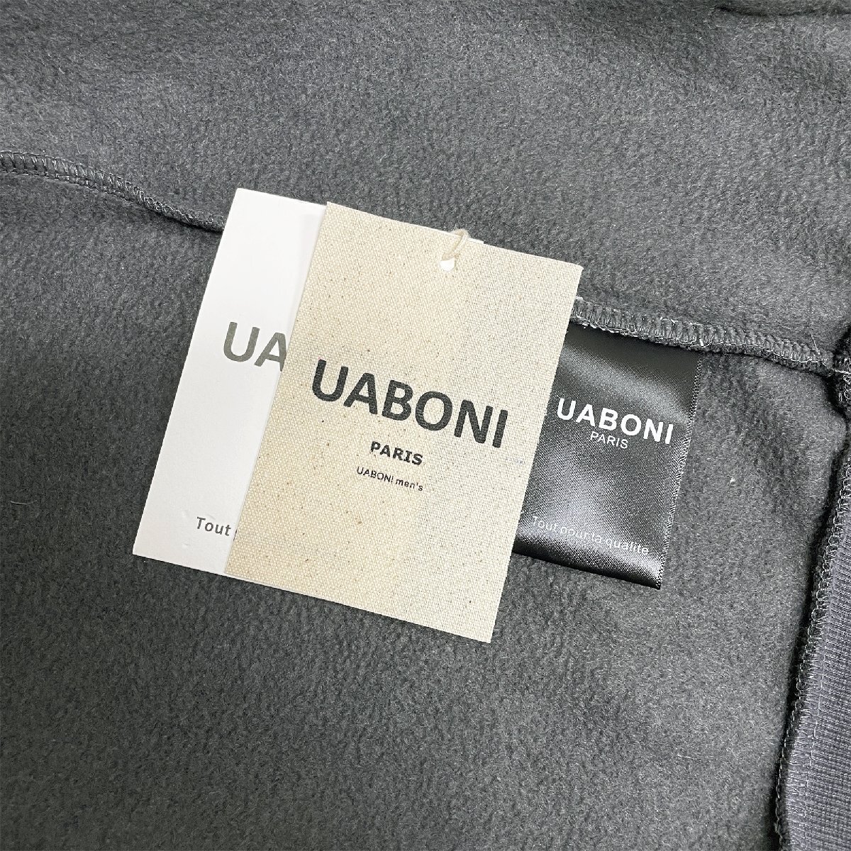 ★★逸品EU製＆定価4万◆UABONI*Paris*パーカー*ユアボニ*パリ発◆コットン100％ 裏起毛 厚手 スウェット ストリート 男女兼用 XL/50サイズ_画像10