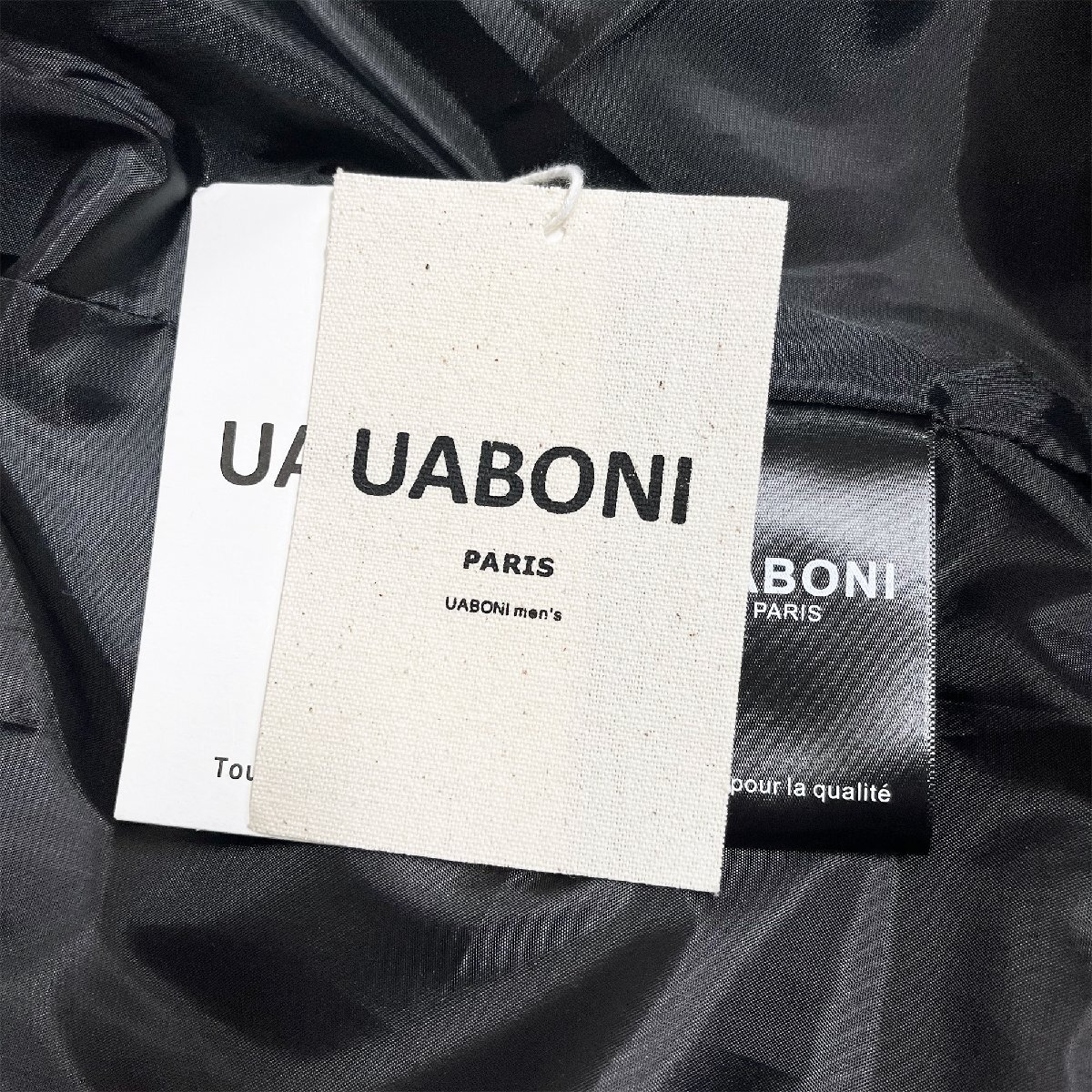 防寒EU製＆定価8万◆UABONI*Paris*ダウンジャケット*ユアボニ*パリ発◆ダックダウン90％ 厚手 暖か 無地 おしゃれ アウター L/48サイズ_画像8