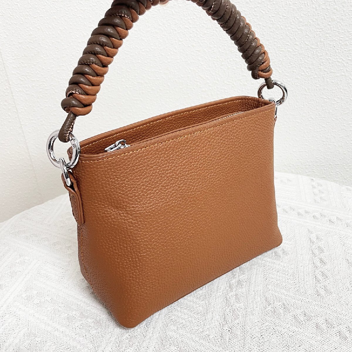 ..EU made regular price 9 ten thousand *christian milada* milano departure * handbag * top class cow leather original leather 2way shoulder bag beautiful pretty lady's commuting 