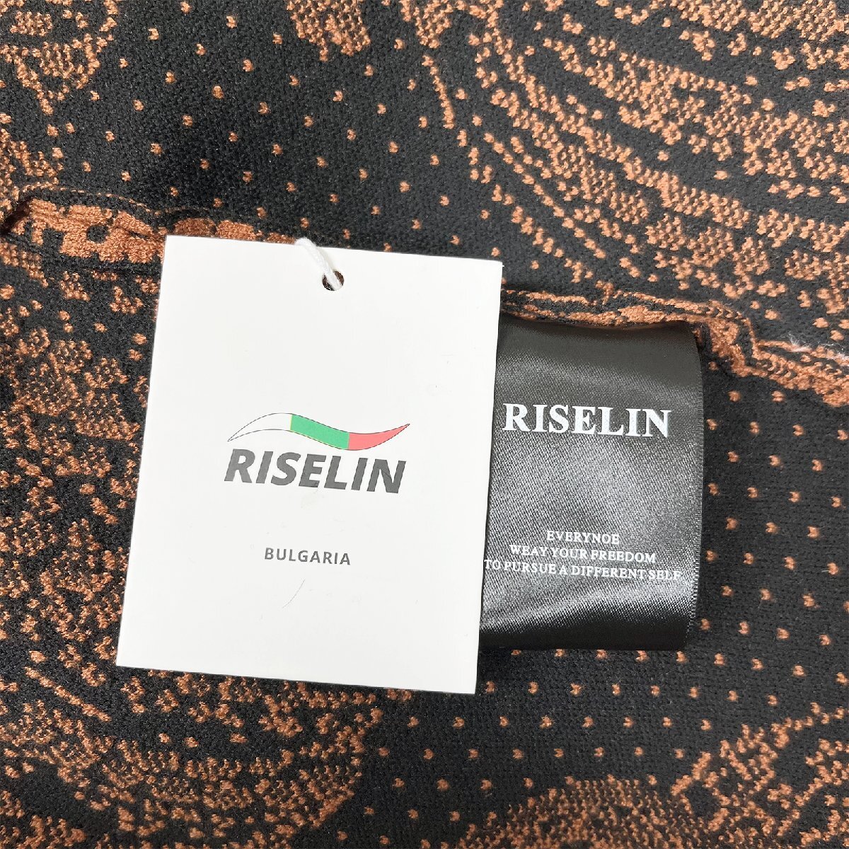 個性ヨーロッパ製※定価5万◆ブルガリア発※RISELIN セーター 快適 ニット 暖かい 総柄 立体感 プルオーバー トレーナー トレンド 2XL/52_画像10