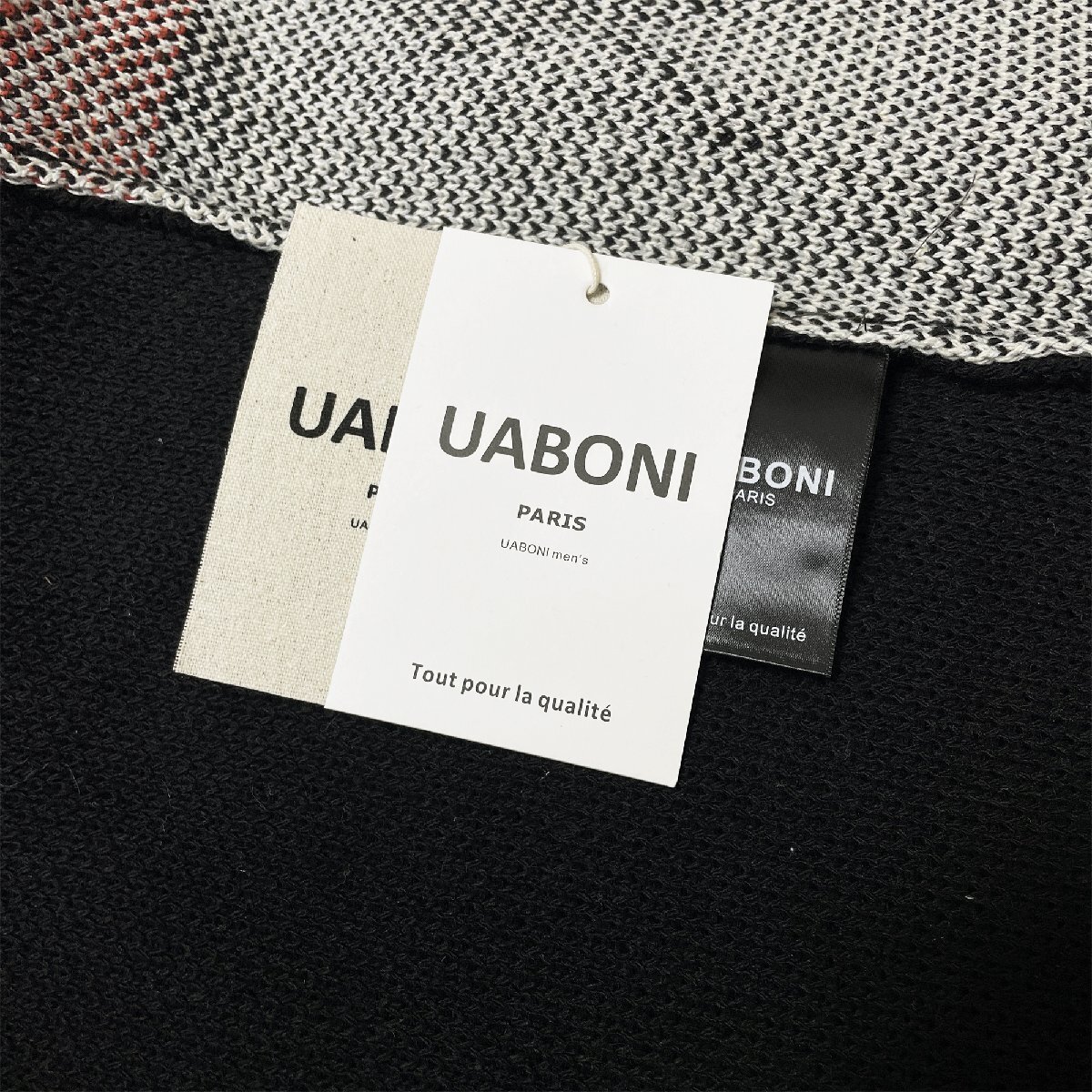 個性EU製＆定価4万◆UABONI*Paris*セーター*ユアボニ*パリ発◆ニット ウール混 可愛い オシャレ スウェット 犬柄 男女兼用 秋冬 XL/50_画像9