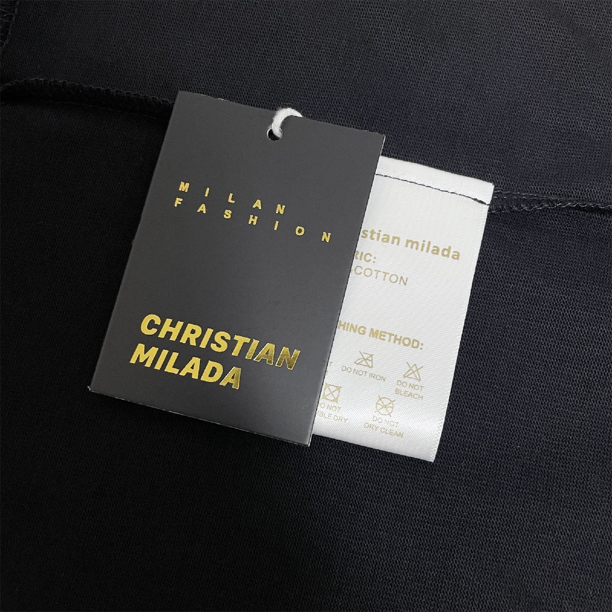 定価2万★christian milada・ミラノ発・半袖Tシャツ★コットン100％ 快適 通気 オシャレ クリスマス トップス ゆったり ユニセックス XL_画像9