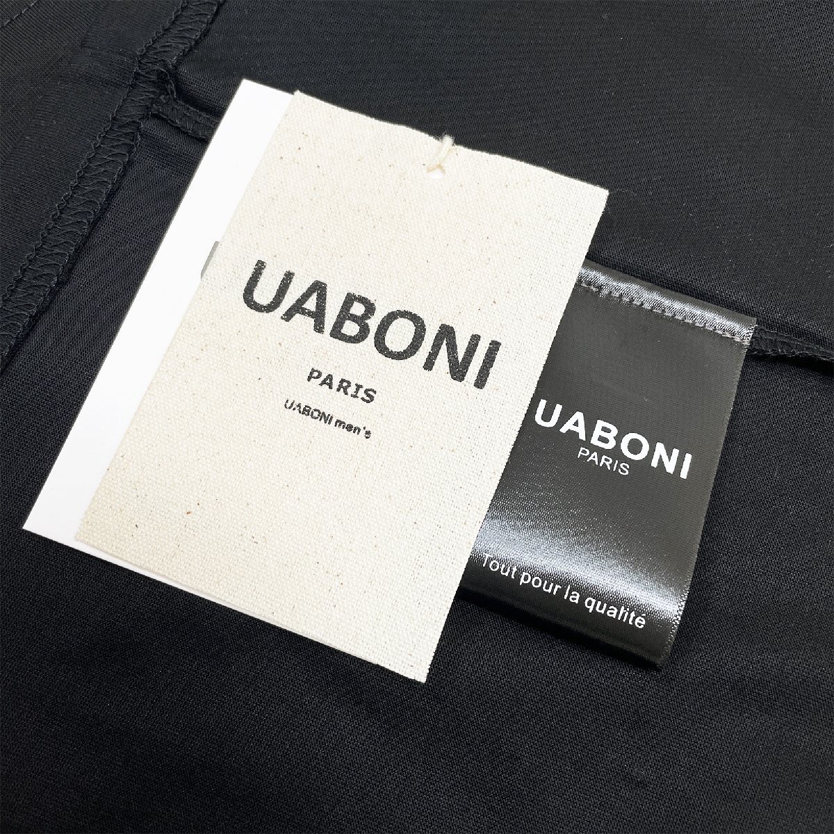 定番EU製＆定価2万◆UABONI*Paris*半袖Tシャツ*ユアボニ*パリ発◆綿 通気 薄手 吸湿 個性 英字 落書き風 ストリート感 トップス 夏 XL/50の画像10