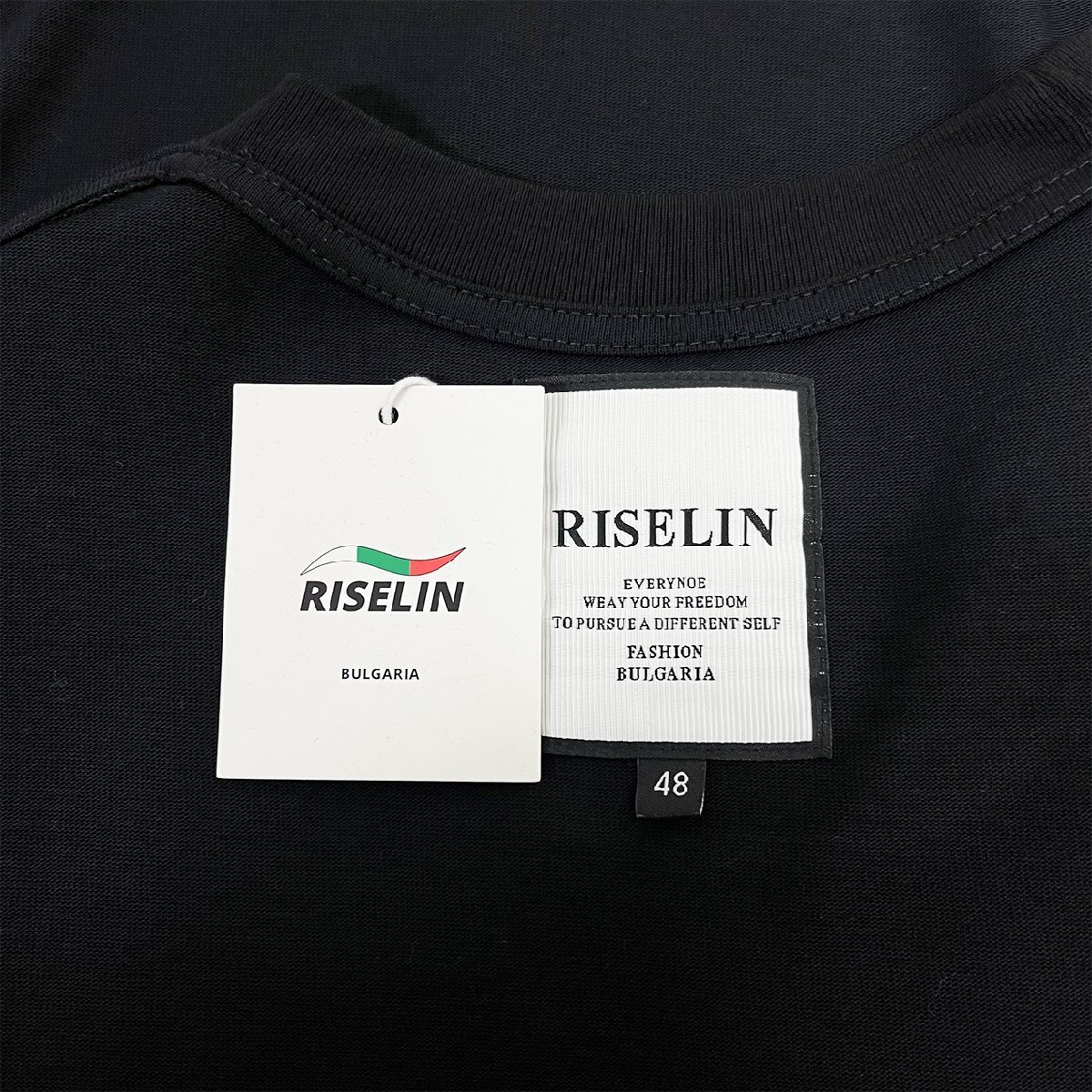 高級ヨーロッパ製※定価2万◆ブルガリア発※RISELIN 半袖Tシャツ 上質 薄手 通気 プリント 遊び心 トップス カットソー 個性 夏服 2XL/52_画像7