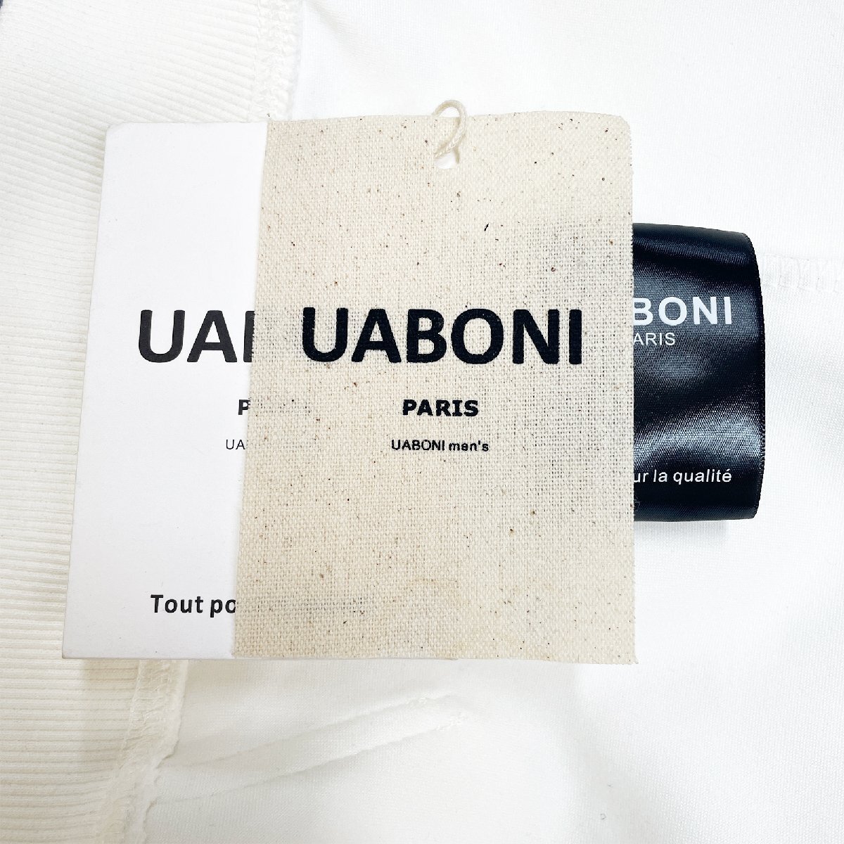 上級EU製＆定価4万◆UABONI*Paris*パーカー*ユアボニ*パリ発◆綿100％ 個性 快適 夕日 リラックス カットソー 男女兼用 秋冬 2XL/52サイズ_画像9