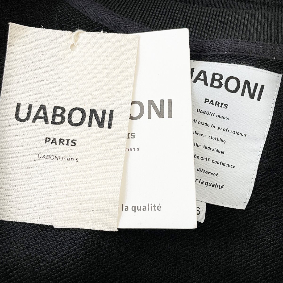 ★★個性EU製＆定価5万◆UABONI*Paris*トレーナー*ユアボニ*パリ発◆米国産コットン100％ 暖か カシューナッツ柄 プルオーバー レジャー M_画像10